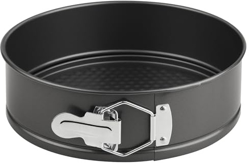 Novery Stampo a molla antiaderente da 22,9 cm, per cheesecake con fondo rimovibile, stampo rotondo a molla per cheesecake o torte, accessori da forno, gadget da forno, nero opaco