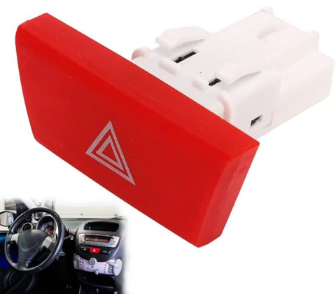 Unité de contrôle de l'interrupteur des feux de détresse 6490NG, Commutateur de bouton d'urgence, Compatible avec C1 107 Aygo 6490.NG