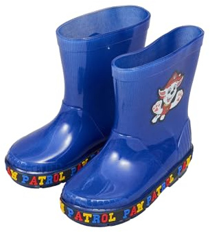 Paw Patrol Jungen Gummistiefel – leuchtende Kinder-Gummistiefel für regnerische Tage – wasserdichte Chase- und Marshall-Pups-Charakterschuhe für Kinder, blau, 25 EU