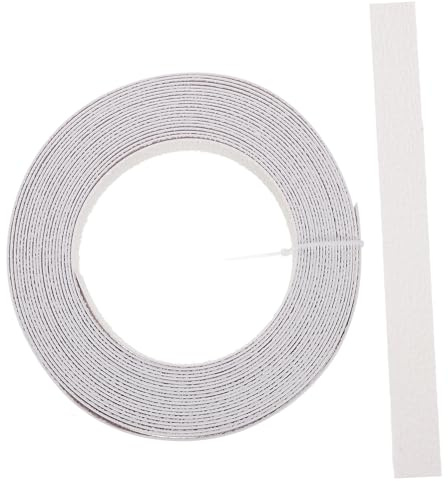 DOITOOL Pre-glued Flexible PVC Edge Banding Tape for Furniture Restoration Hot Melt Adhesive Edging Strip White Thick Seam Seal for Cabinets Plywood MDF Trim