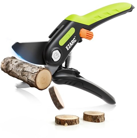 EZARC Garden Pruning Shears, Bypass Hand Pruner 1 Inch Cut Capacity, Garden Clippers Hand Tools for Cutting Flowers, Trimming Plants, Picking Fruits, 1 Pack