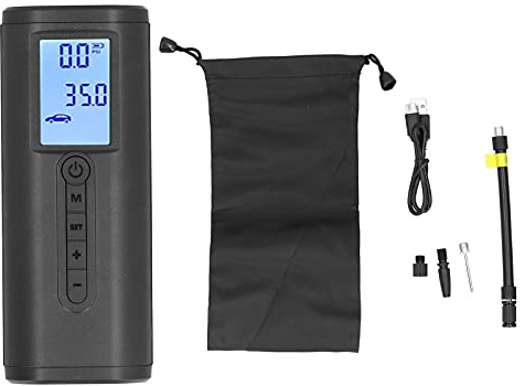 150PSI elektrische kabellose Auto-Luftpumpe, USB-Aufladung, tragbarer Reifenfüller für Fahrrad, multifunktional, ABS, 154 x 62 mm, 560 g