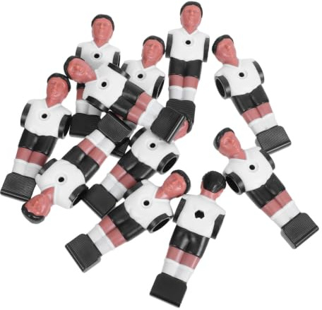 NAMOARLY 11 Piezas Figuras de Futbolín de Plástico para Jugadores de Fútbol de Mesa, Paquete de Minifiguras Estables para Eventos y Reuniones