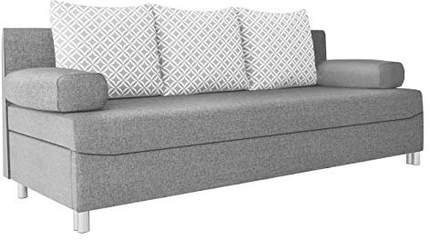 Mirjan24 Sofas, feiner Webstoff, 192 x 80 x 80 cm