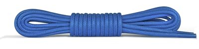 Laceter Lacets Ronds Fins 2,4mm pour Chaussures de Ville - Lacet Idéal pour Derbies, Richelieu, Bottines Cuir, Mocassins - Style Habillé Élégant et Résistant - Bleu, 60 cm