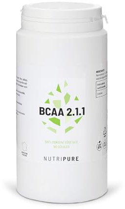Nutripure | BCAA 2.1.1 Vegan 100% Pure | Origine Naturelle & Végétale | Acides Aminés Essentiels Idéals pour la Musculation et l'Endurance Pendant l'Effort | 180 gélules | Fabriqué in France