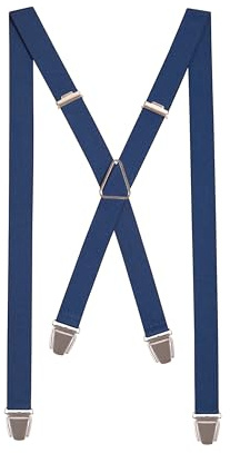 Pierrot Dünne Hosenträger für Männer Made in Germany/Frankreich - Starker Gummizug & 4 Extra Starke X-Clips - Verstellbare Länge bis zu 130cm - Garantie auf Lebenszeit - 100% DEUTSCH & FRANZÖSISCH