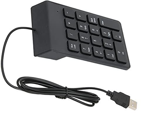 Jectse numerische Tastatur, 18 Tasten Nummernblock, tragbarer leiser Nummernblock, für Laptop, Desktop, Computer, PC,