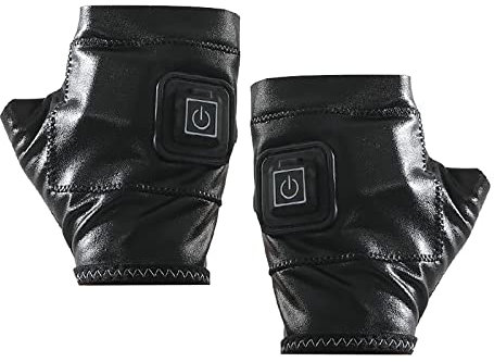 Gants chauffants électriques et jeu de contrôle électrique pour hommes à moitié chauffés jeunes rechargeables trois arrêts chauffants gants pour femmes température Batterie De Cuisine Feux Induction