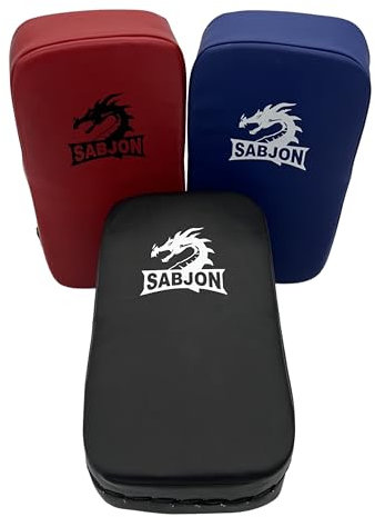 Sabjon KIckpad Tritt Pratze Schlagpratze MMA Thaiboxen Kickboxen (Black)