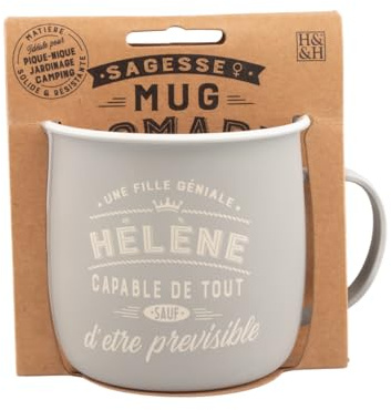 Mug Nomade Taza de té y café personalizados Helene - Taza para mujer, color beige