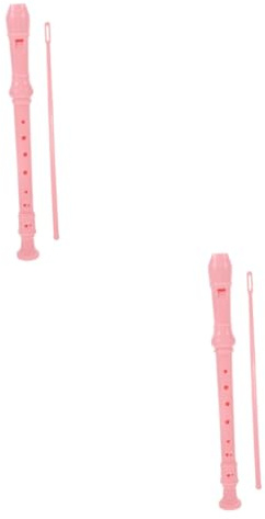 Toyvian 2 Sätze 8-loch-klarinette Blockflöte Für Jugendliche 8-loch-sopranblockflöte Musikalische Kleine 8-loch-rekorder Grundschule Pvc Rosa Haupt Instrument