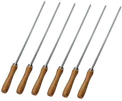 BESPORTBLE 6pc Set Werkzeuge Edelstahl Gabeln Holzgriffe Spieß Werkzeuge