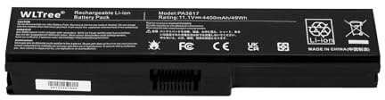 WLTree PA3817U-1BRS PA3819U-1BRS Batterie pour Toshiba Satellite L750 C650 C660 C660D C650D C655 C665 C670D L750D L755 L755D L770 L775 P750, Toshiba Satellite Pro C650 C650D C660 C660D Battery