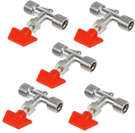 DIYEAH 5pcs Thread Air Compressor Valve Ball Valve for Cleaning and Air-Compressor-Accessories