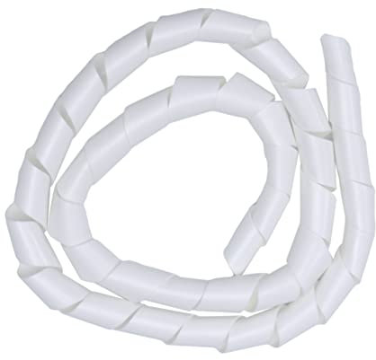 Vaguelly Expandable Braided Cable Sleeve White Insulated Flexible Hose Tube for Split Wire Wrap Line Protect Quick Installation Lightweight and Quiet