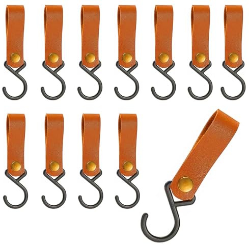 LNSYSNS 12 Stück Haken für Kleiderstange, Kleiderhaken für Stange Gilt für Kleidung, Camping Haken Kann für Camping Verwendet Werden S Haken für Küchen und Bäder