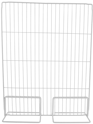 MUCKLILY Shelf Dividers in Ferro Bianco per Frigorifero e Congelatore Struttura Robusta per Separazione dello Spazio, per Uso Domestico e Supermercati