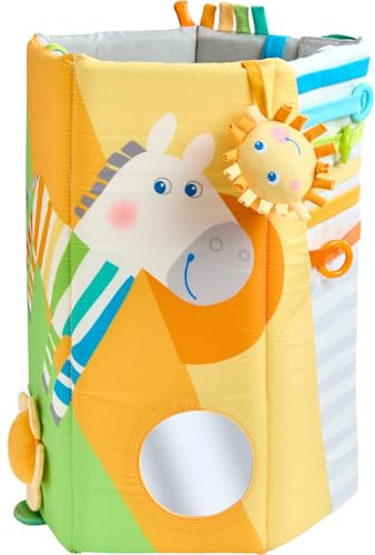 HABA Baby Entdeckerrolle Zebra – Erstes Baby-Spielzeug 4-in-1 Multitalent ab 6 Monaten mit spannenden Effekten & Activity-Trainer – 2012336001