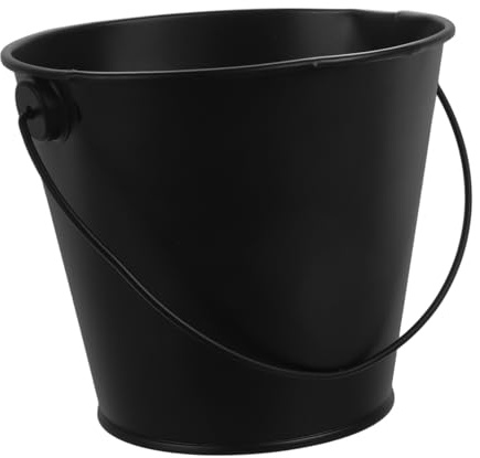 NOLITOY Seau Chaleur pour Graisse de Barbecue Accessoire de Grill pour Collecte des Gouttes Nettoyage Facile Noir