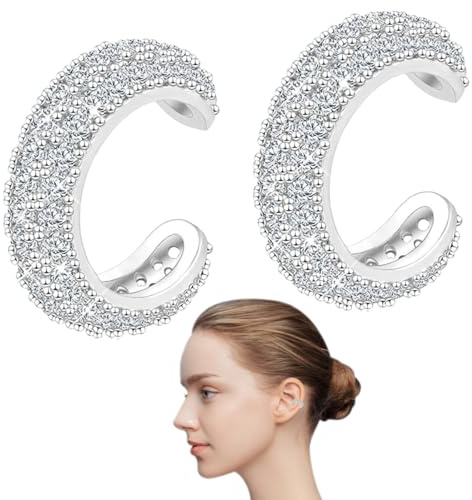 JUGUTA Ear Cuff Pendientes De Acero Inoxidable Pequeños De Mujer Con Clips Falsos De Oro Mujer Earcuff