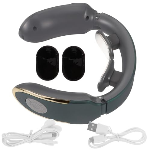 Hohopeti Massaggiatore Riscaldante per Collo Calore Usb, Dispositivo per Massaggio al Collo Ergonomico in Abs, Strumento per Massaggi Cervicali Domestici e Rilassamento Muscolare