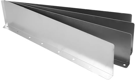 DOITOOL 4 pezzi Paraspilli in Alluminio per Grondaie Deviatori Pioggia per Tetto Protezione Angoli Grondaia da Danni da Acqua Facili da Installare per Casa e Muri Esterni