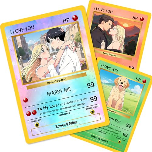 Carte Poke Personalizzate, Carte Poke Personalizzate Con Foto, Regali Personalizzati Per Coppie Di Sposi, Compleanni, Anniversari, Festa Della Mamma, Biglietti Per Animali Domestici