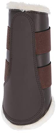 Covalliero Dressurgamaschen Fleece hinten braun, L