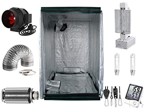 Nito GmbH Growbox Komplettset 140 x 140 x 200 cm NDL MH CMH LED 600 W (630 W CMH)