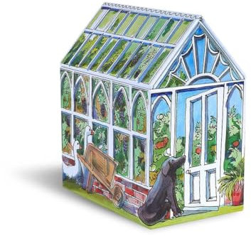 Emma Bridgewater - Green House Shaped Tin 120 x 135 x 75mm Matthew Rice