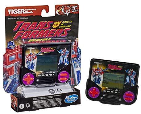 Hasbro Gaming Tiger Electronics Transformers Robots in Disguise Generation 2 Jeu vidéo électronique LCD Inspiration rétro 1 Joueur Jeu Portable à partir de 8 Ans