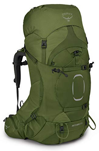 Osprey Aether Herren Rucksack, 65L, Garlic Mustard Green, S/M