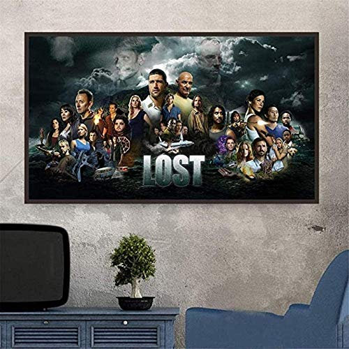 YYLPLLE Tv Series Puzzles Lost Show Wooden Creative Jigsaw Puzzle 1000 Pieces Brain Iq Developing Jigsaws Games Toys 50X75Cm