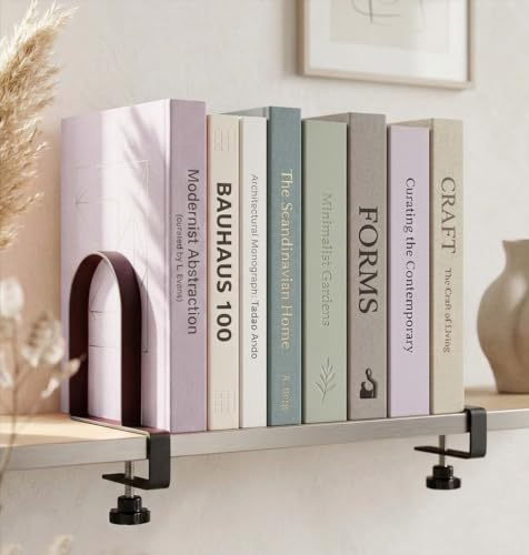 Verstellbare Buchstützen für Regale (Metall/Schwarz), strapazierfähige, geklemmte Metall-Buchstützen, Bücherregalhalter für Zuhause, Büro, rutschfeste Buchstützen, Stopper, Organizer