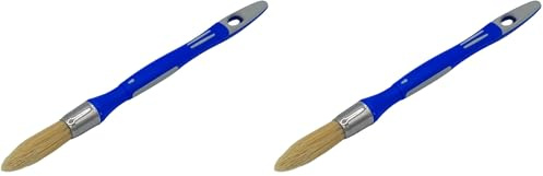 SAVY Pinceau Rond à rechampir bi-matière Peinture Mate, Velours, satinée n°3/0 - ø 15mm (Lot de 2)