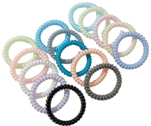 Haar Gummibänder15Pcs Kleine Transparente Gelee Telefon Kabel Haar Band Stirnband Frauen Nahtlose Pferdeschwanz Gummiband Leder Abdeckung Armband Kopfbedeckungen