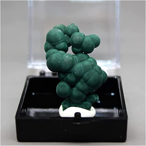 JCAKES Minerales Piedras Naturales Hermosas Malachitas Muestra Mineral Piedras de Cristal y Cristales Curring Caja de Cristal tamaño de 3,4 cm Decoración de Piedras de Cristal (Color : Style 1)