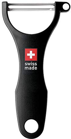 Ftmeslty Original Swiss Made Peeler Vegetable&Fruits stainless steel blade Peeler for kitchen (BLACK-Thick skin Peeler)