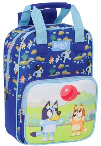 Bluey Mochila Escolar Azul Marino 20 x 28 x 8 cm