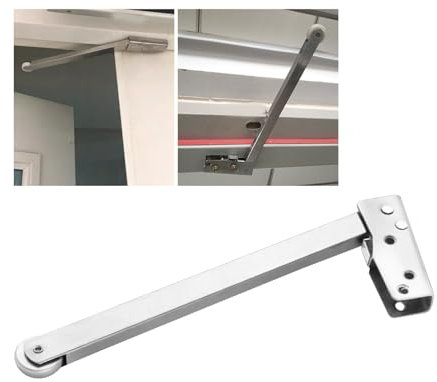 Topyond Brandschutztürschließer, einfacher Türschließer aus Edelstahl, Sequenzer, Brandschutztürkoordinator, Edelstahl, präzise Einstellung der Türschließsequenz mit Feder