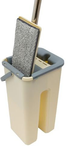 360° Balai à Laver Kit serpillière Seau Seau de Nettoyage Set de serpillières avec Seau Set de serpillières 10 Microfibres bavettes de Nettoyage