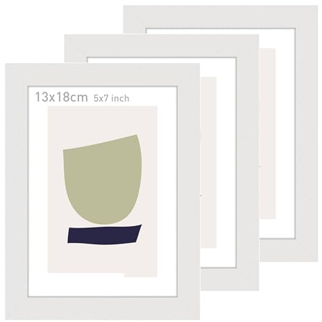 accent by nielsen Holz Bilderrahmen Velino, 13 x 18 cm 2er Set, Weiß