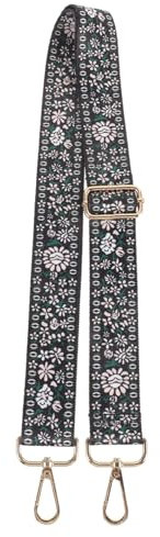 BESPORTBLE Vintage Adjustable Banjo Strap Comfortable Replacement Lanyard for Banjos and Mandolins Wide for Reduced Shoulder Pressure: 1