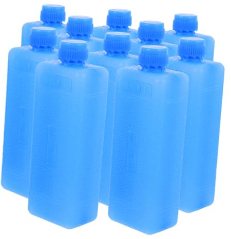 10Pcs Ice Packs for Coolers Compact Reusable Freezer Blocks for Air Coolers Cooling for Home Office and Outdoor Use