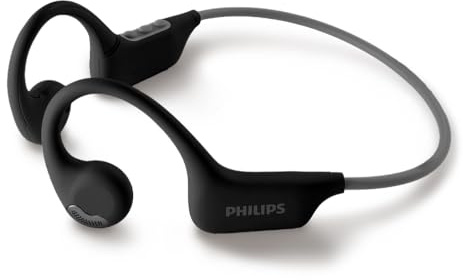 Philips Open-Ear Wireless Sport Kopfhörer | True Wireless Kopfhörer | Kraftvoller Bass mit 6mm Treiber | AI Mic | 15 Stunden Akkulaufzeit | Ergonomisches Design für Komfort