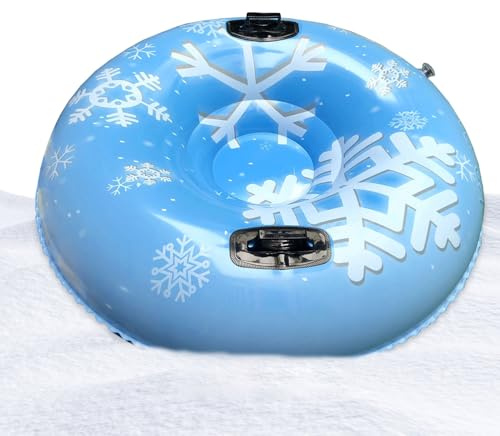 Slittino Tubolare Gonfiabile per Attività Invernali sulla Neve,Gioco da Esterno Innevato ad Aria per Adulti e Bambini | Anello Da Slittino Rinforzato,Per Attività All'aperto Invernali Passeggiate Inve