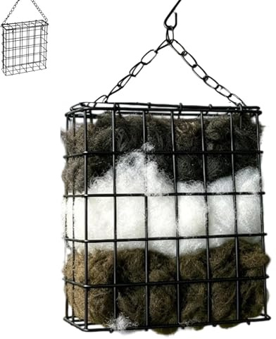 Material De Anidación Para Pájaros Cuadrado Recargable | Material De Anidación Para Aves Silvestres Jardín, Patio Trasero, Granja, Hogar, Gorriones, Petirrojos Y Colibríes