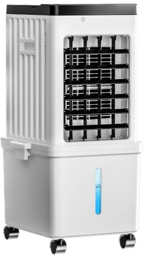 Aire Acondicionado portátil, Unidad de Aire Acondicionado del Enfriador del pantano con Tanque de Agua extraíble y 3 velocidades, Enfriador de Aire evaporativo sin Ventana para Uso doméstico