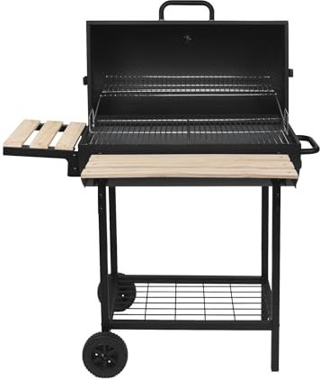 Barbecue À Charbon 76x33.5cm Avec Chariot - KENTUCKY